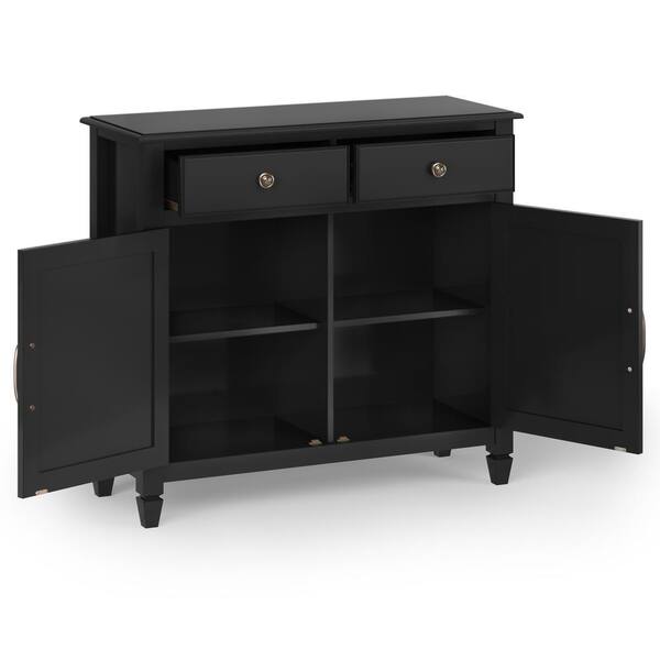 Traditional Entryway Storage Cabinet, Black Storage Cabinet Ikea