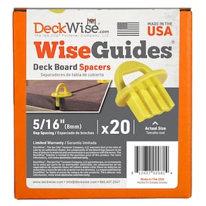 WiseGuides 5/16 in. Gap Deck Board Spacer for Hidden Deck Fasteners (20-Count)