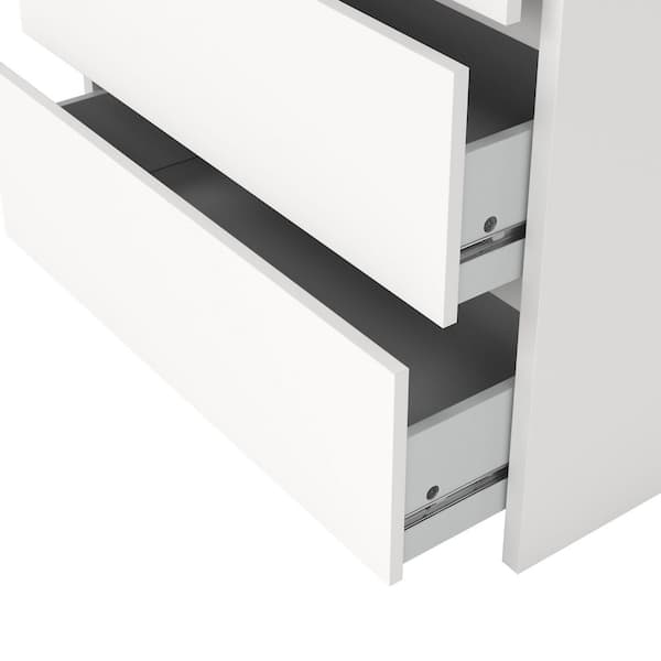 Tvilum Next White 3-Drawer 31.54 in. W Chest of Drawers 503214949