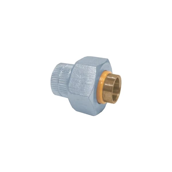 Everbilt 1/2 in. Galvanized Steel FIP x Sweat Dielectric Union