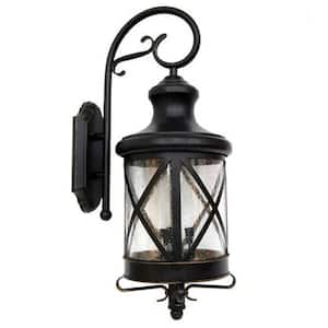 Tristan Bronze Dust to Dawn Outdoor Hardwired Lantern Sconce