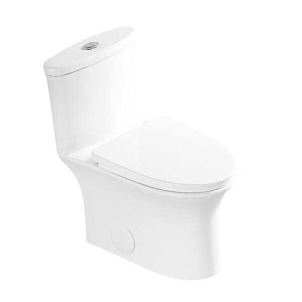 Logmey Onepiece 1.1 GPF/1.6 GPF High Efficiency Dual Flush Elongated