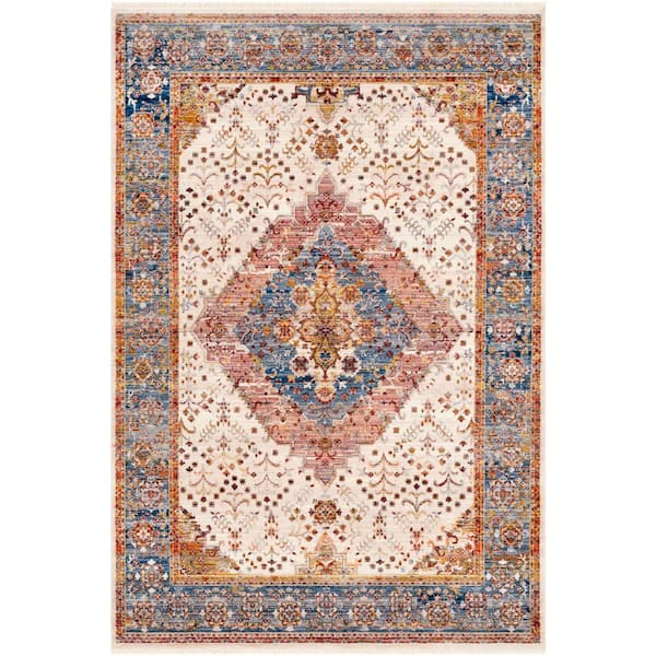 Artistic Weavers Raelynn Cream Traditional 5 ft. x 8 ft. Indoor Area Rug