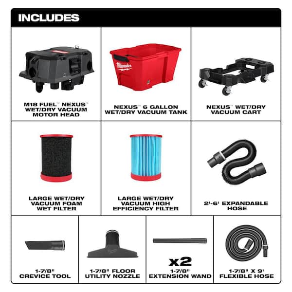 mmmページ Milwaukee M18 FUEL 6 Gal. Cordless Wet/Dry Shop Vacuum with
