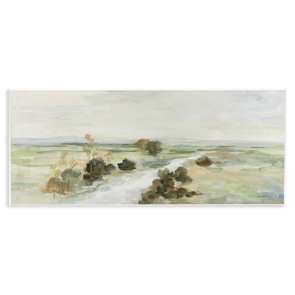 Stupell Industries Valley Creek Landscape by Silvia Vassileva Unframed Nature Graphic Art Print 7 in. x 17 in.