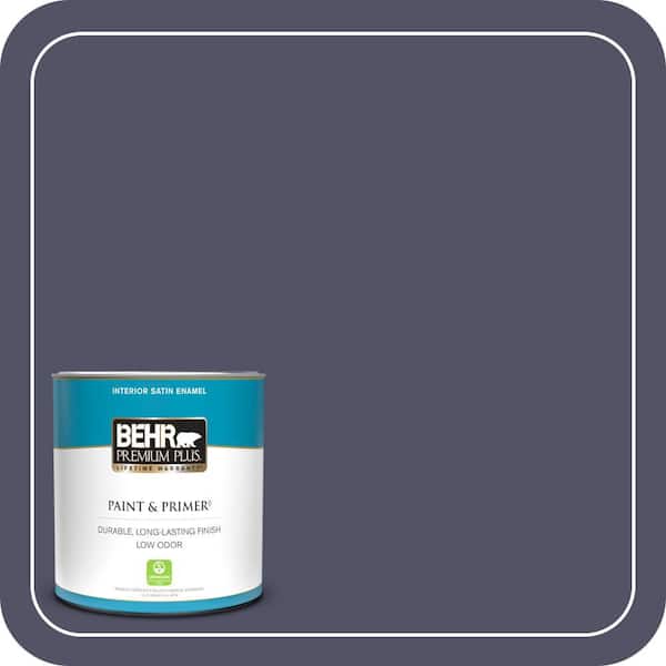 BEHR PREMIUM PLUS 1 qt. #620F-7 Maharaja Satin Enamel Low Odor Interior Paint & Primer
