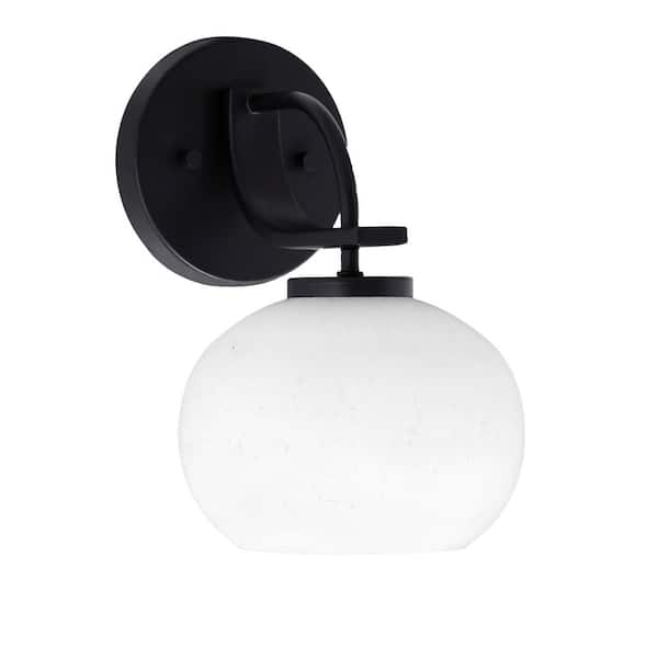 Unbranded Olympia 1-Light Matte Black Wall Sconce