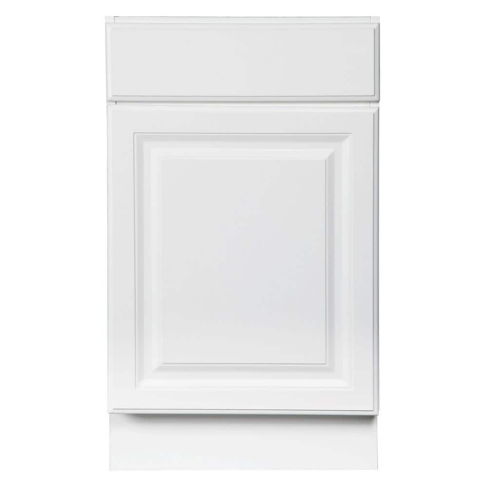 White MDF 18-Inch Single Door Bathroom Vanity