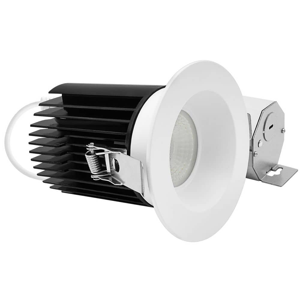 4 In. Integrated LED Trimless Regressed Spotlight with Round White Trim, 5CCT, 60º, 22W, 1700LM, Dimmable, IC Rated price history on PriceWatchPro