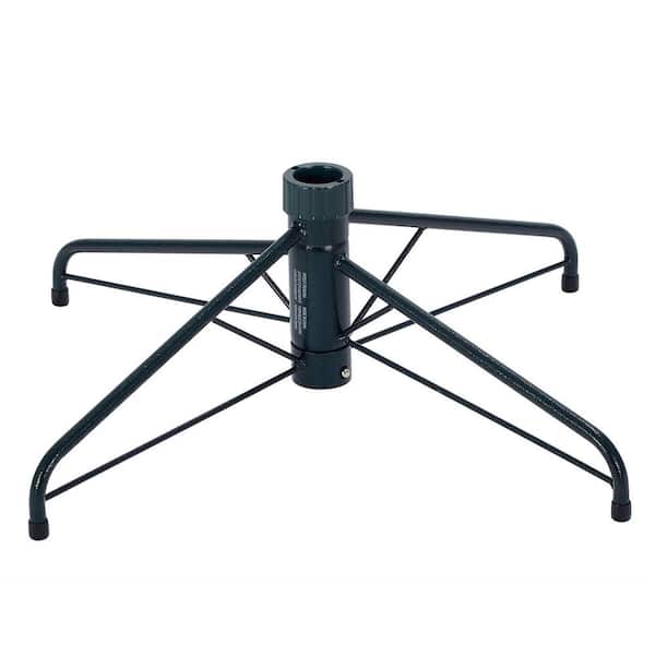 Home Heritage Green Steel Folding Metal Base for Artificial Tree Up to 7 ft.