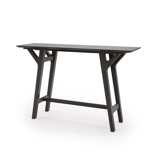 Noble House Lempster 59.1 in. Gray Straight Wood Console Table