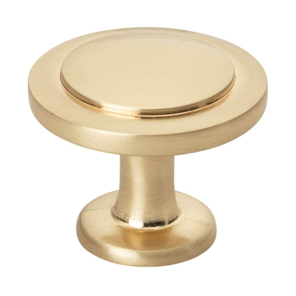 Champagne Gold Round Mushroom Cabinet Knob Multipack
