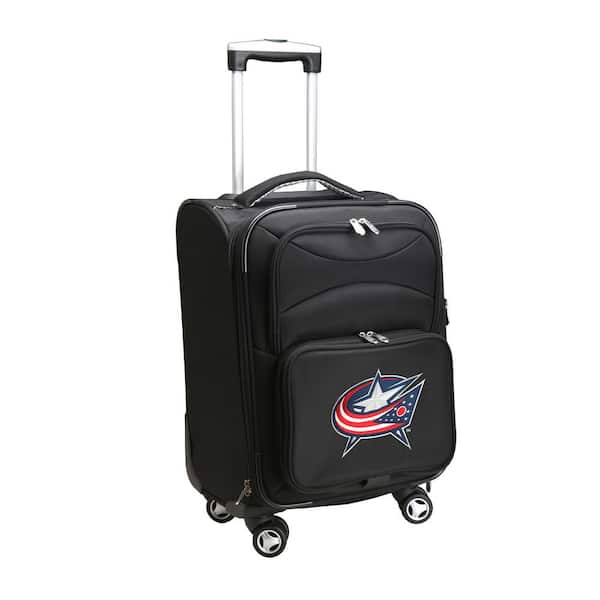 Denco NHL Columbus Blue Jackets 21 in. Black Carry-On Spinner Softside Suitcase