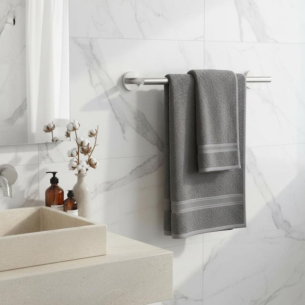 12 in. Wall Mount Towel Bar Bath Hardware Accessory in Brushed Nickel