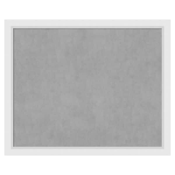 Amanti Art Blanco White 44 in. x 36 in. Framed Magnetic Board