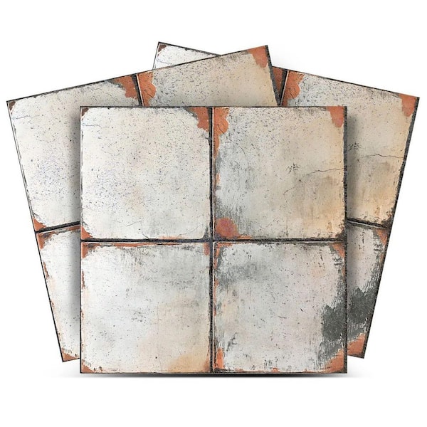 Gray R161 6 in. x 6 in. Vinyl Peel and Stick Tile (24 Tiles, 6 sq. ft. /Pack)