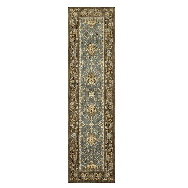 Mohawk Home Perfection Sea Brown 2 ft. x 8 ft. Oriental Runner Rug
