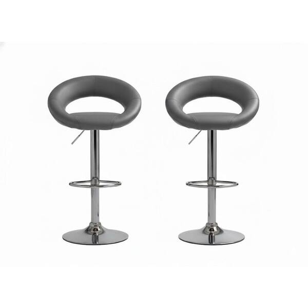 William's Home Furnishing Yannah 32.75 in. H Gray and Silver Low