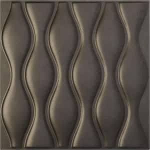 19 5/8 in. x 19 5/8 in. Ariel EnduraWall Decorative 3D Wall Panel, Weathered Steel (12-Pack for 32.04 Sq. Ft.)