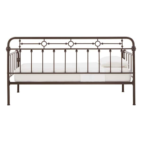 HomeSullivan Antique Dark Bronze Metal Twin Size Daybed 40416 DK