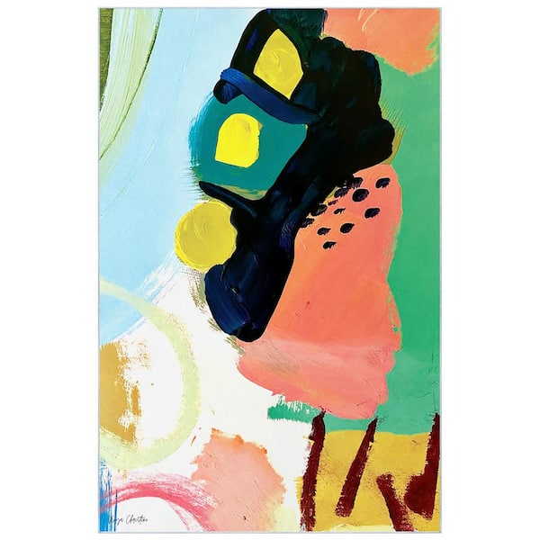 Empire Art Direct Multi-Colored 5 ft. x 8 ft. Walk in Japan Washable Abstract Art Area Rug