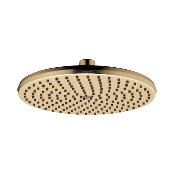 Locarno 1-Spray Patterns with 2.5 GPM 10 in. Wall Mount Fixed Shower Head in Brushed Bronze