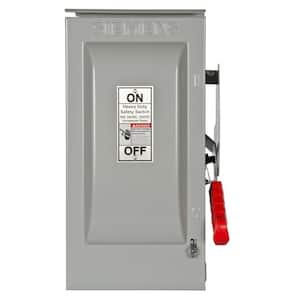 Heavy Duty 30 Amp 240-Volt 2-Pole Outdoor Fusible Safety Switch with Neutral