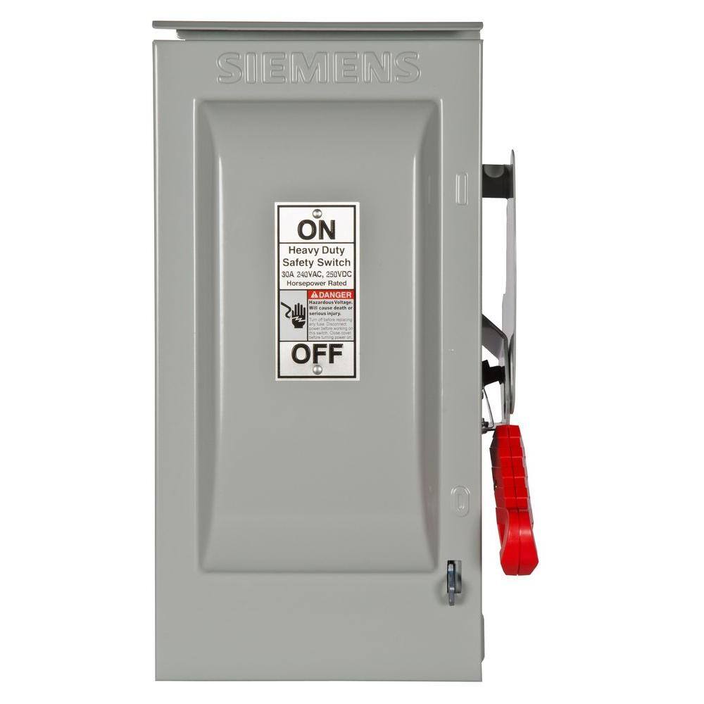 HF221NR Siemens Heavy Duty Safety Switch 30 Amp 240v for sale online 