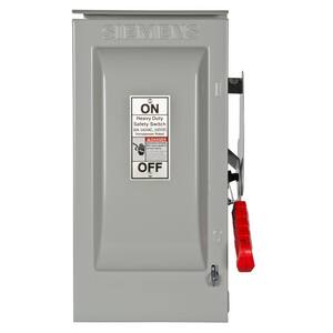Heavy Duty 30 Amp 240-Volt 2-Pole Outdoor Fusible Safety Switch with Neutral