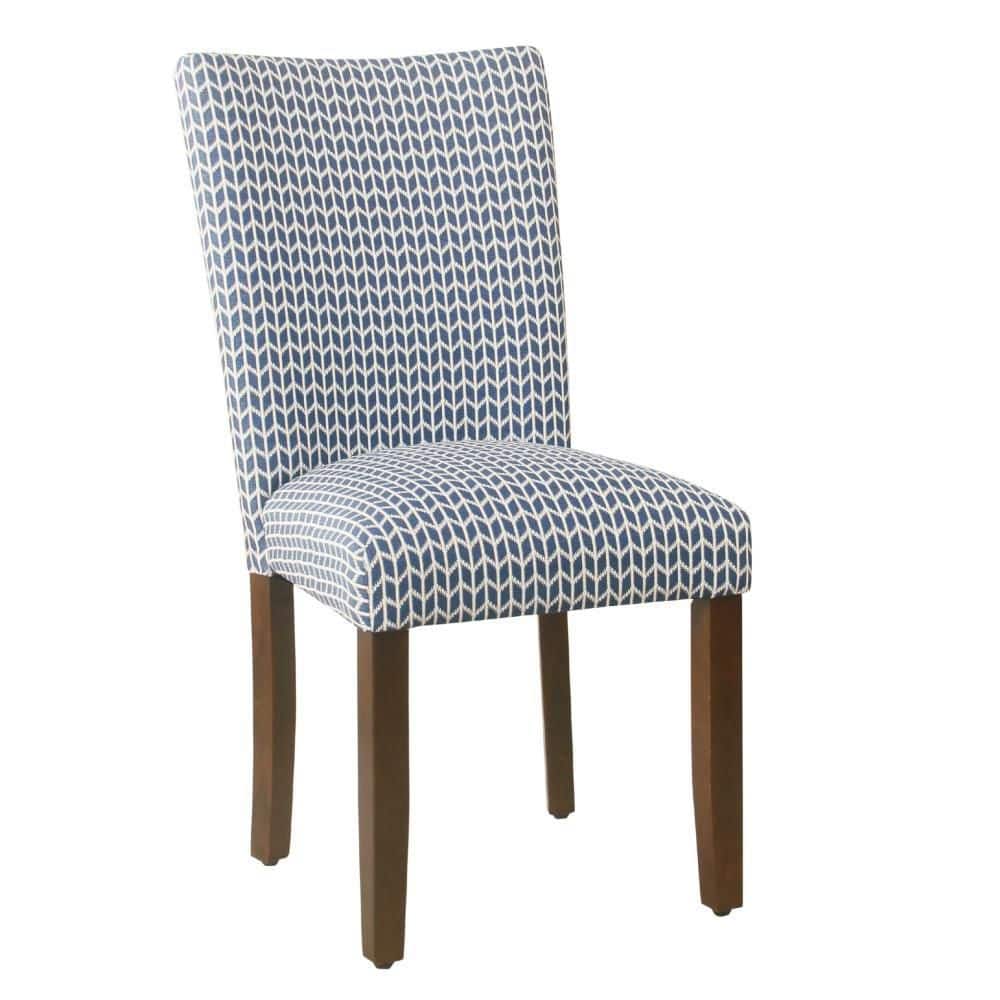 Jax Blue, White and Walnut Brown Polyester Dining Chair (Set of 2) price history on PriceWatchPro