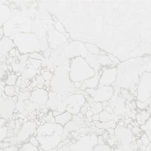 3 in. L x 3 in. D Quartz Countertop Sample in Adagio Gold with Polished Finish