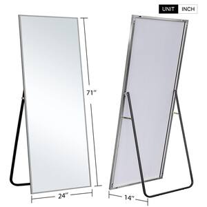 71 in. x 24 in. Modern Rectangle Framed Full Length Standing Mirror