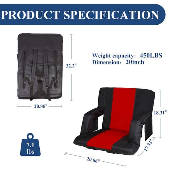Portable Heating Pad Stadium Seat Cushion for Bleachers USB
