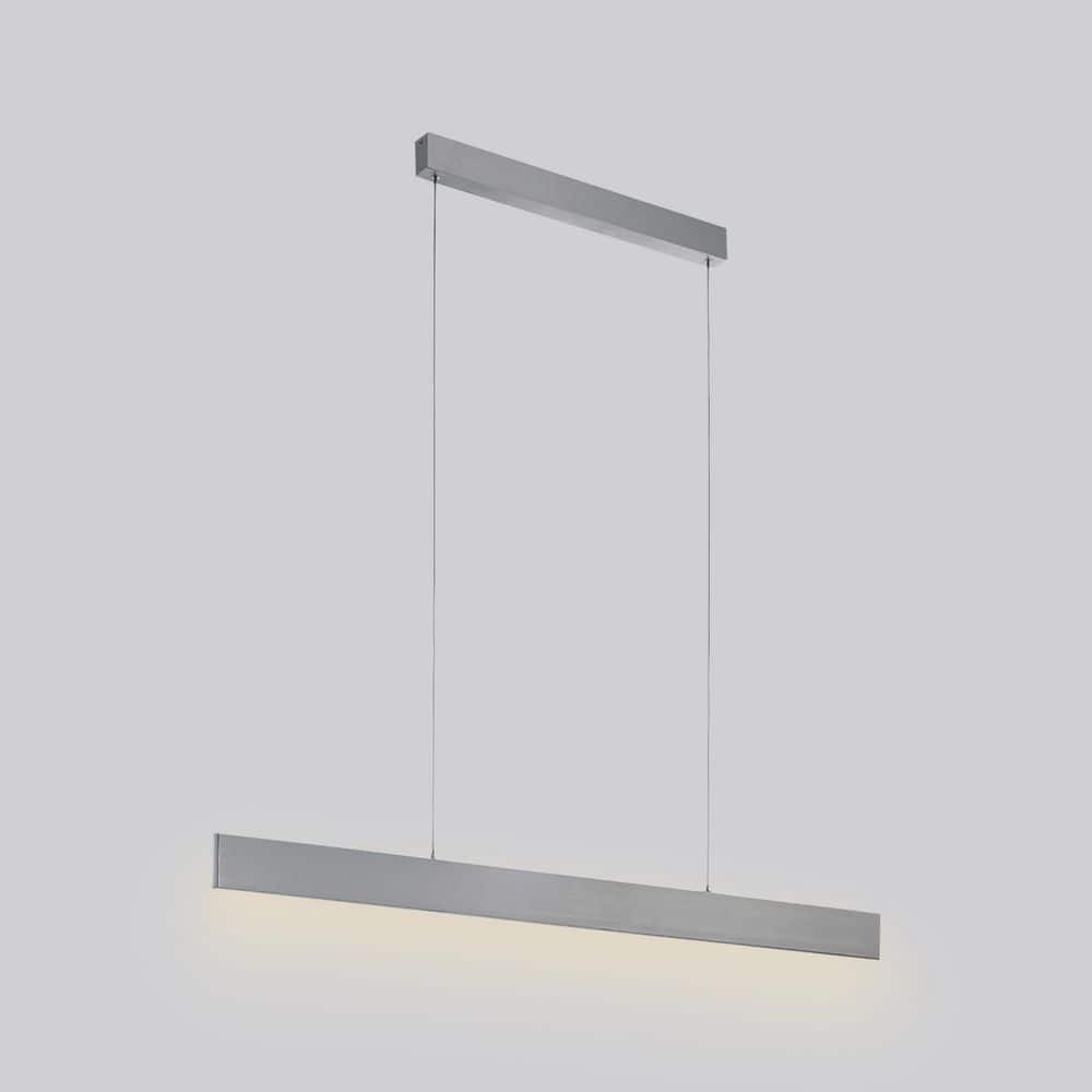 Climene 47" Brushed Aluminum LED Linear Pendant Light