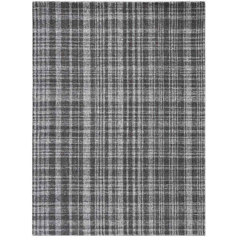 Plaid Rug Pattern Amer Rugs Laurel 2 x 3 Charcoal Plaid Pattern Area Rug for High Traffic ...