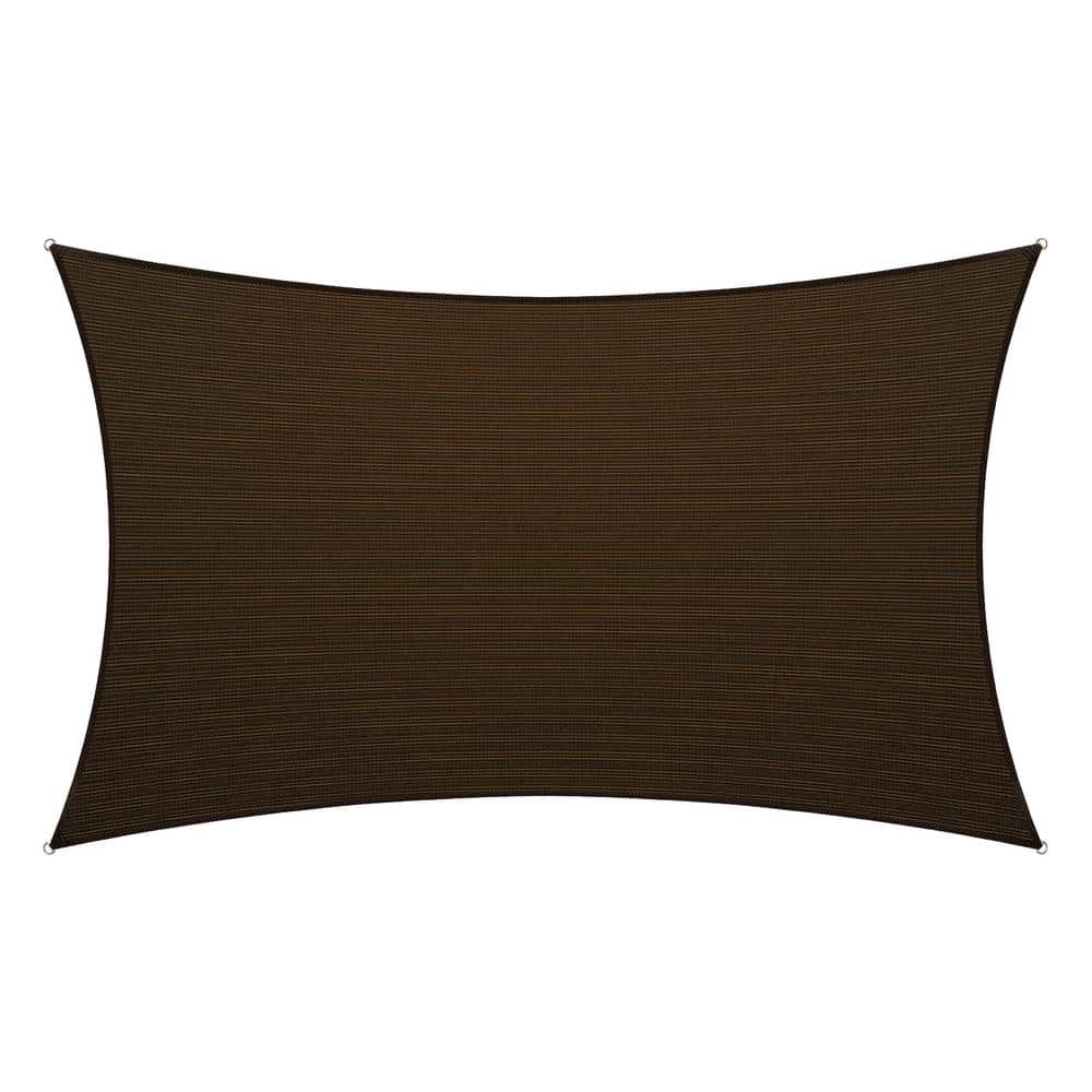 12 ft. x 16 ft. Brown Rectangle Shade Sail