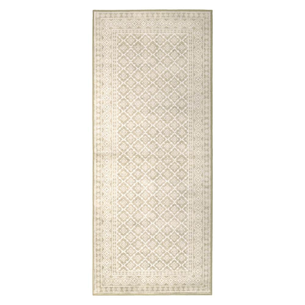 Autumn 2 ft. X 5 ft. Beige Oriental Machine Washable Runner Rug price history on PriceWatchPro