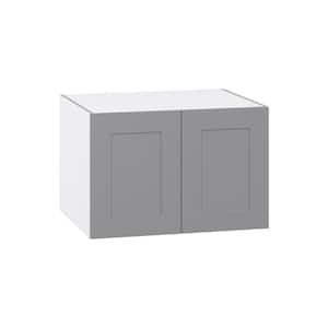 Bristol Painted Slate Gray Shaker Assembled Wall Bridge Kitchen Cabinet (30 in. W x 20 in. H x 24 in. D)