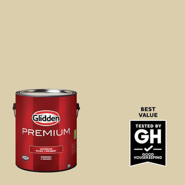 Glidden Premium 1 gal. PPG1099-3 Lovely Linen Flat Interior Latex Paint