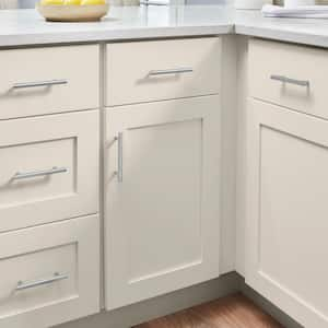 Avondale 36 in. W x 24 in. D x 34.5 in. H Ready to Assemble Plywood Shaker Blind Corner Kitchen Cabinet in Antique White