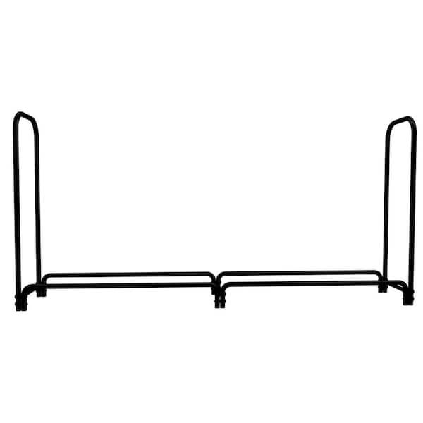 Unbranded 8 ft. W Metal Firewood Rack for Fireplace Patio Deck