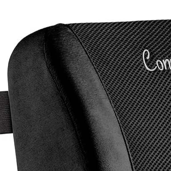 COMFILIFE Memory Foam Support Back Pillow Black R-LU-BLK - The