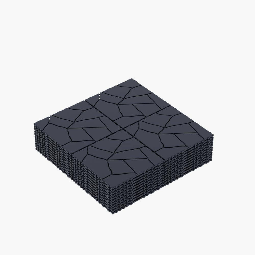 12 in. x 12 in. x 0.75 in. x 44 sq. ft. Dark Gray DIY Module Interlocking Decking Tiles Floor Tile, for Porch (44-Pack) price history on PriceWatchPro