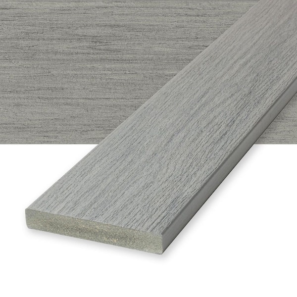 Vista 1 in. x 6 in. x 20 ft. Silverwood Gray Square Edge Composite Deck Board