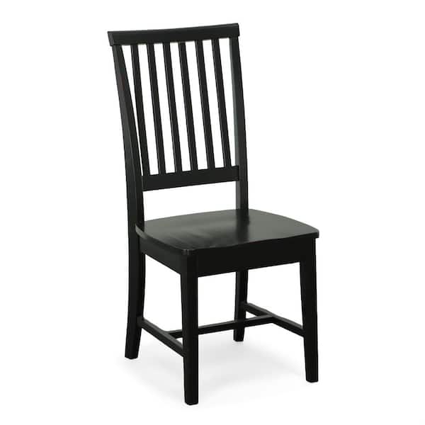 Hudson Antique Black Wood Dining Chair