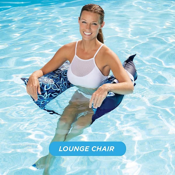 Details about   4-in-1 Hammock Inflatable Pool Float Bonus Air Pump Premium Swimming Lounger, 