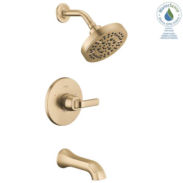 Delta Lineax Gold 1-Handle Tub and Shower Trim in Champagne Bronze