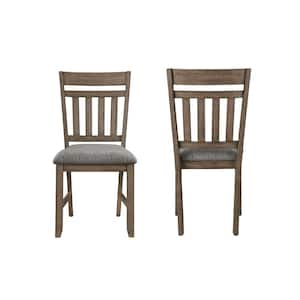 New Classic Furniture Harrisburg Gray Polyester Side Chair Set of 2