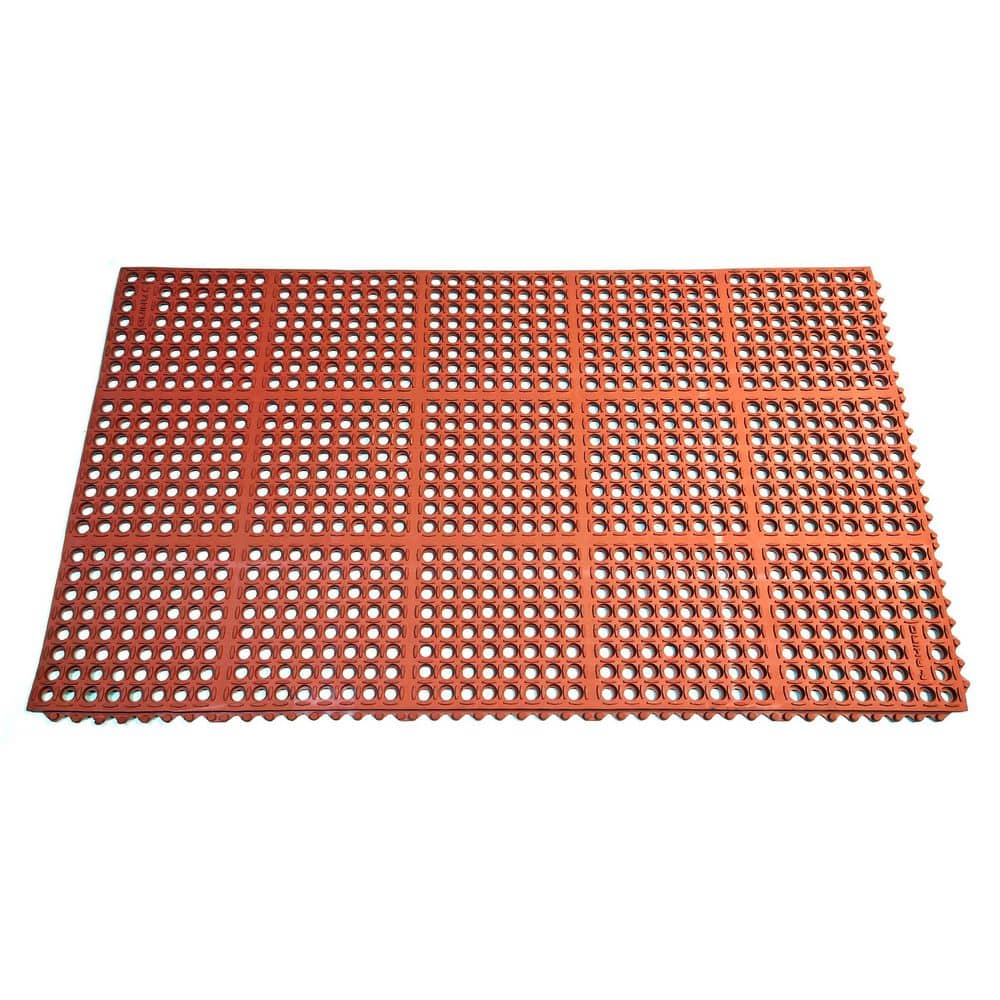 K-Series Terra Cotta 36 in. x 36 in. x 7/10 in. Drain-Thru Grease-Proof Rubber Kitchen Mat price history on PriceWatchPro