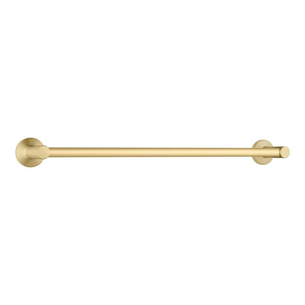 Brushed Gold 18-Inch Stainless Steel Wall Mounted Towel Bar
